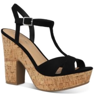 Sun and Stones Black Wedges